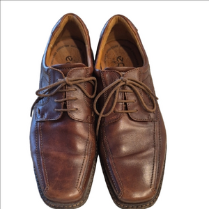 Ecco Helsinki Oxford Lace Up  Brown Leather Shoes In Size 43